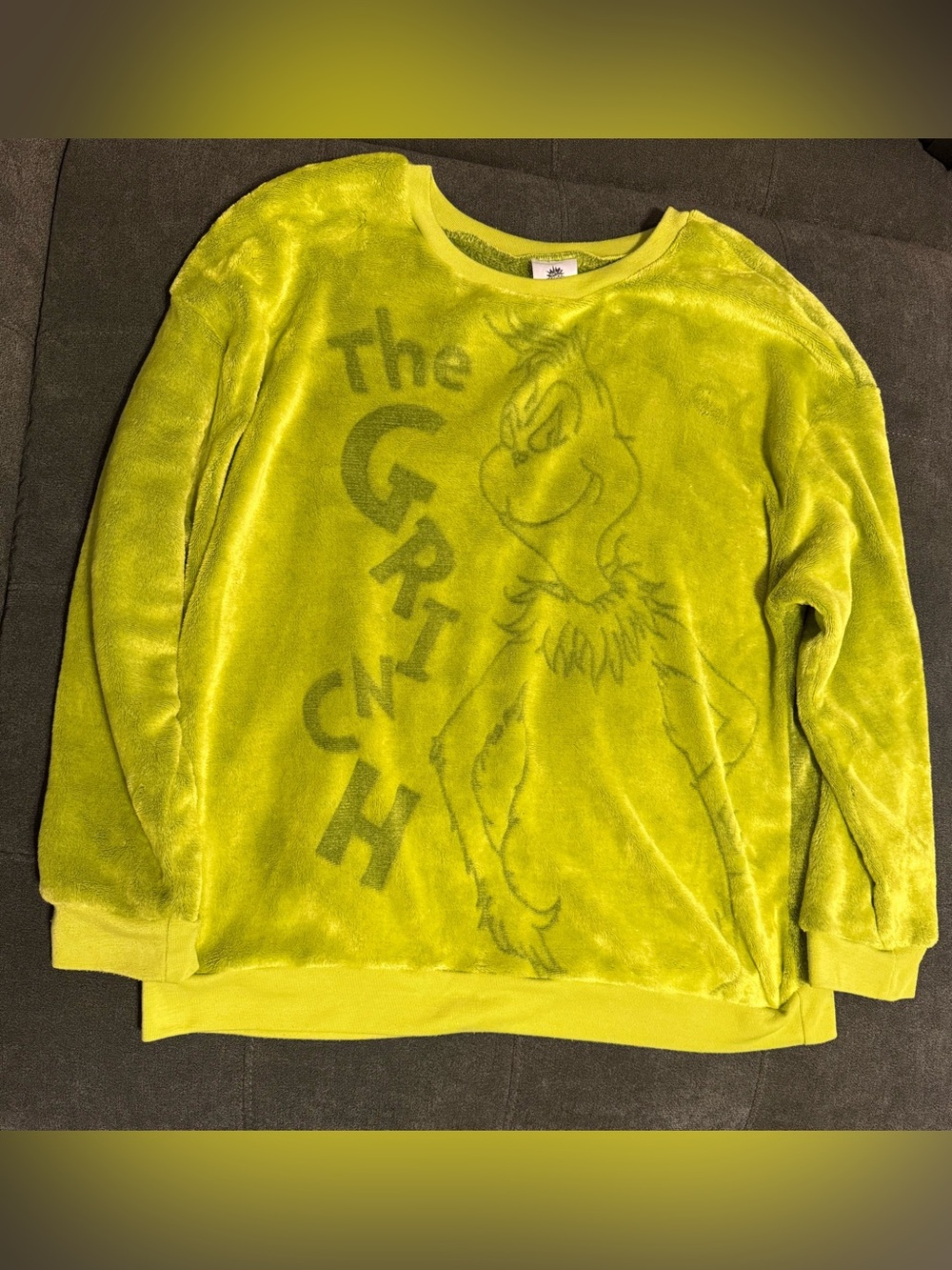 The Grinch Plush Green Crewneck Sweatshirt